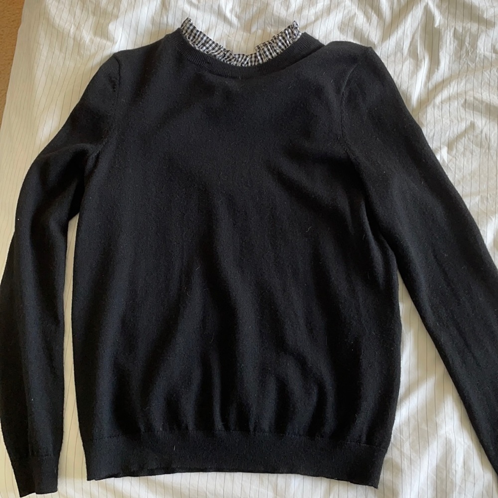 Sezane Eduardo jumper plaid sweater